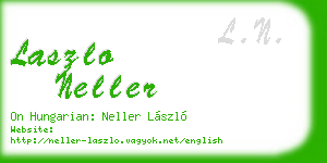 laszlo neller business card